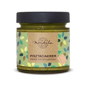mandula pisztáciakrém fehér csokoládéval
