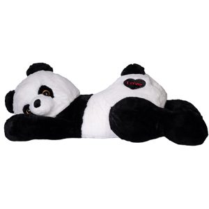 60 cm-es fekete-fehér plüss pandamaci