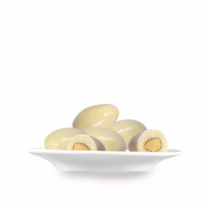 Fehércsokoládés joghurtos mandula díszdobozban ajándéknak