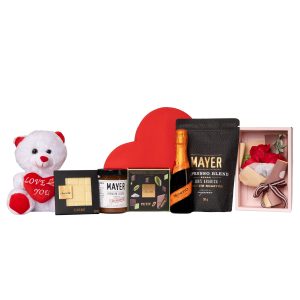Szeretet Pillanatai ajándékcsomag piros szív alakú díszdobozban