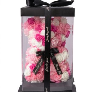 Pink Mix Rózsa Maci - 25cm